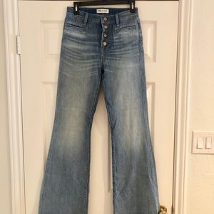 Madewell high waisted flare jeans